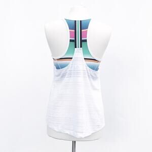 Fila Sports Bra Sheer White Racerback Athletic Top